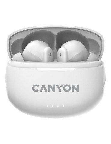 Canyon TWS-8, Kabellose Bluetooth-Stereokopfhörer Umgebungsgeräuschunterdrückung, 7,5 Stunden Wiedergabe, 32 Stunden mit Ladecas