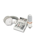 Yamaha AG03MK2 Pack, Mischpult, Mikrofon und Kopfhörer, Weiß