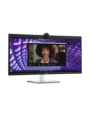 DELL P3424WEB Office Monitor 86.4 cm (34"), IPS, Videokonferenzmonitor, WQHD, 3800R, 21:9