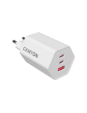 CANYON Charger HEXAGON 65 GaN 65W 2xPD 1xQC EU White