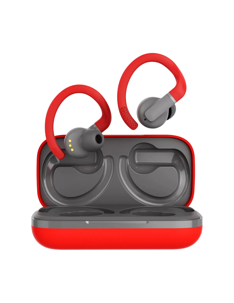 CANYON In-Ear Kopfhörer OnRun 11 Sport Wireless, Charge Red Bluetooth 5.4, Schweißresistent