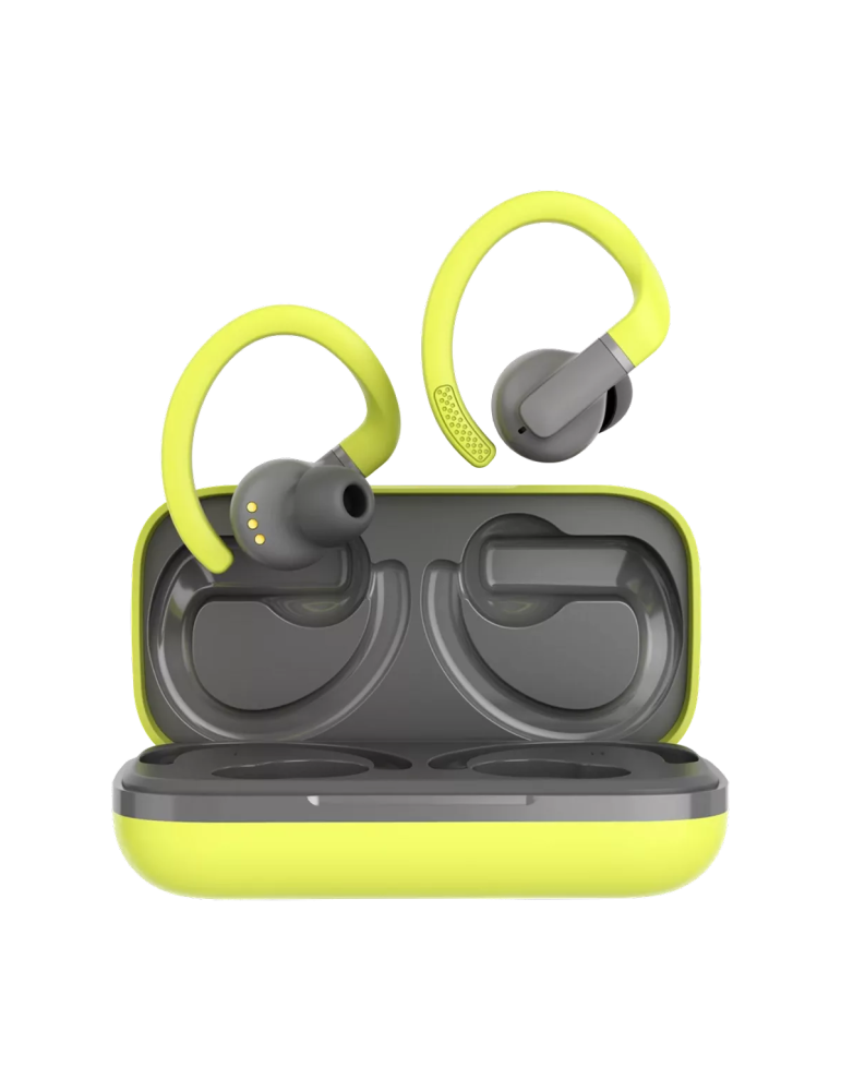 CANYON In-Ear Kopfhörer OnRun 11 Sport Wireless, Charge Green Bluetooth 5.4, Schweißresistent