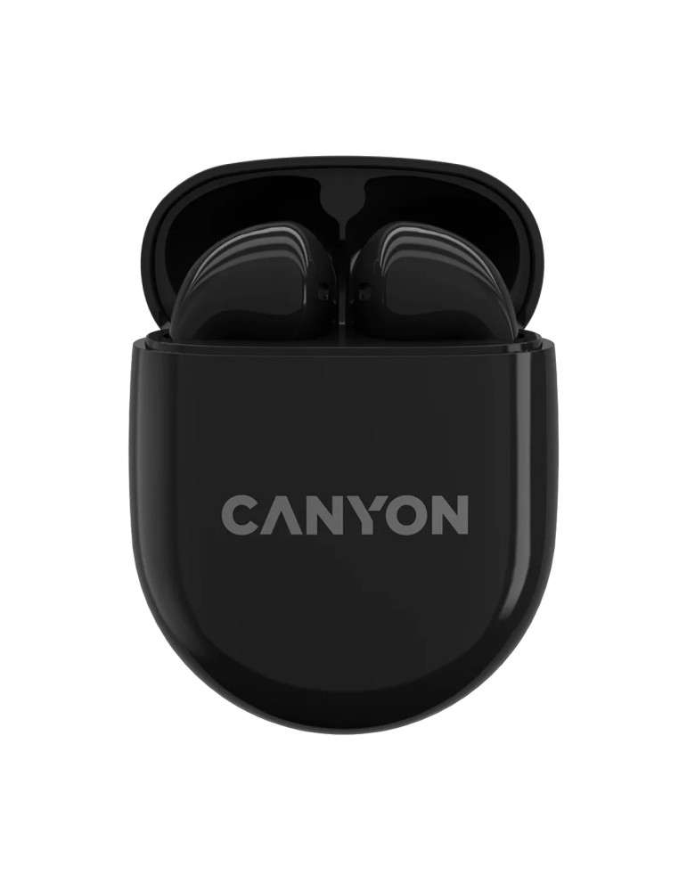 CANYON In-Ear Kopfhörer TWS-6, Black Bluetooth 5.3, Berührungssteuerung