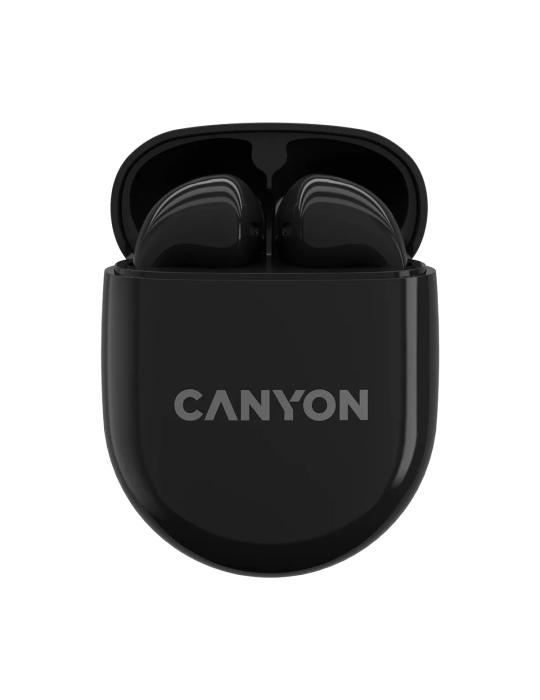 CANYON In-Ear Kopfhörer TWS-6, Black Bluetooth 5.3, Berührungssteuerung