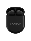 CANYON In-Ear Kopfhörer TWS-6, Black Bluetooth 5.3, Berührungssteuerung