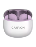 CANYON In-Ear Kopfhörer TWS-5, Purple Bluetooth 5.3, Berührungssteuerung, Ladeeingang: USB-C