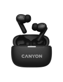 CANYON In-Ear Kopfhörer OnGo TWS-10, Black Bluetooth 5.3, Umgebungsgeräuschunterdrückung, Vier Mikrofone