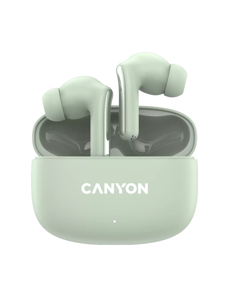 CANYON In-Ear Kopfhörer OnGo 9, Green Bluetooth 5.3, Umgebungsgeräuschunterdrückung, Vier Mikrofone