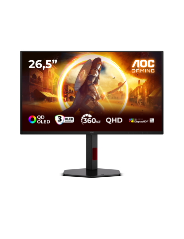 AOC Q27G4SDR QD OLED Gaming Monitor 27 Zoll QHD OLED Monitor, 360Hz, 0.03ms, Adaptive Sync, G-Sync comp., HDR400 TrueBlack (2560