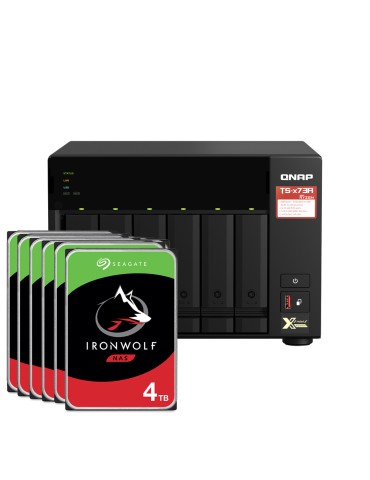 QNAP TS-673A-8G 72TB IronWolf NAS-Bundle NAS inkl. 6x 12TB Seagate IronWolf 3,5 Zoll SATA Festplatte