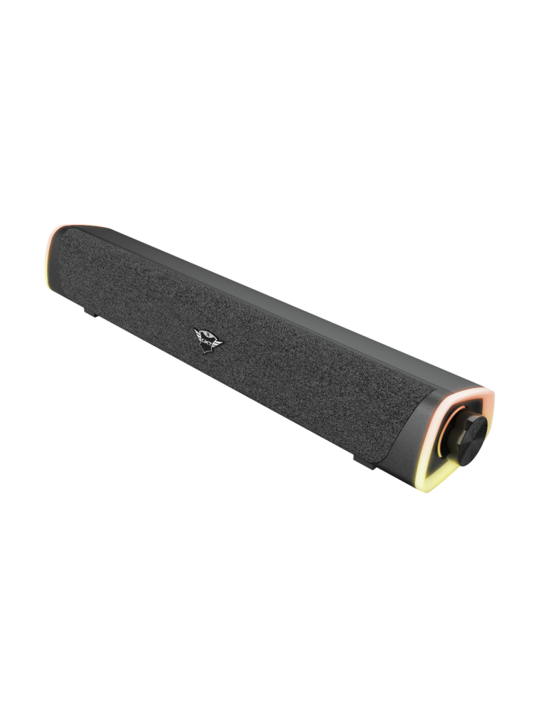 TRUST GXT 620 AXON - RGB-Gaming-Soundbar mit Regenbogenwellen-Beleuchtung und bequem erreichbarem Lautstärkeregler