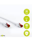 Goobay 7,5m CAT 6 Patchkabel, S/FTP (PiMF), Weiß