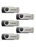 5er Pack Intenso Basic Line Typ-A 8GB USB-Stick Swivel, mit Öse, bis zu 28 MB/s, USB 2.0