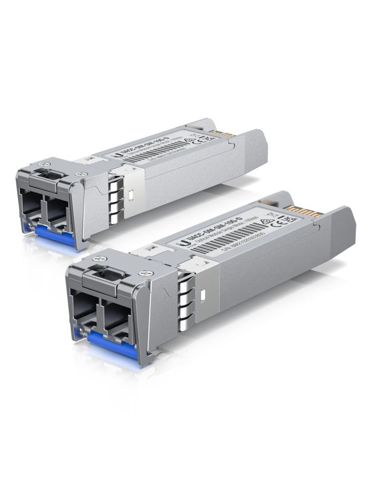 2er Pack Ubiquiti UACC-OM-SM-10G-D Transceiver-Modul SFP+, 10 Gbit/s, LC Duplex, bis zu 300 m