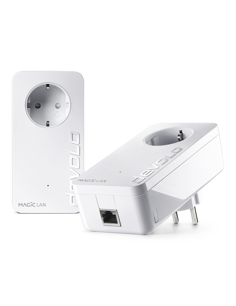 devolo Magic 2 LAN Powerline Starter Kit Powerline bis zu 2.400 Mbit/s, 1x Gigabit LAN (pro Einheit)