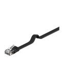 Goobay 10m CAT 6 Flach-Patchkabel, U/UTP, Schwarz