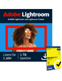 Adobe Lightroom | 1 Jahr | 1TB | PC/Mac inkl. Norton 360 Deluxe