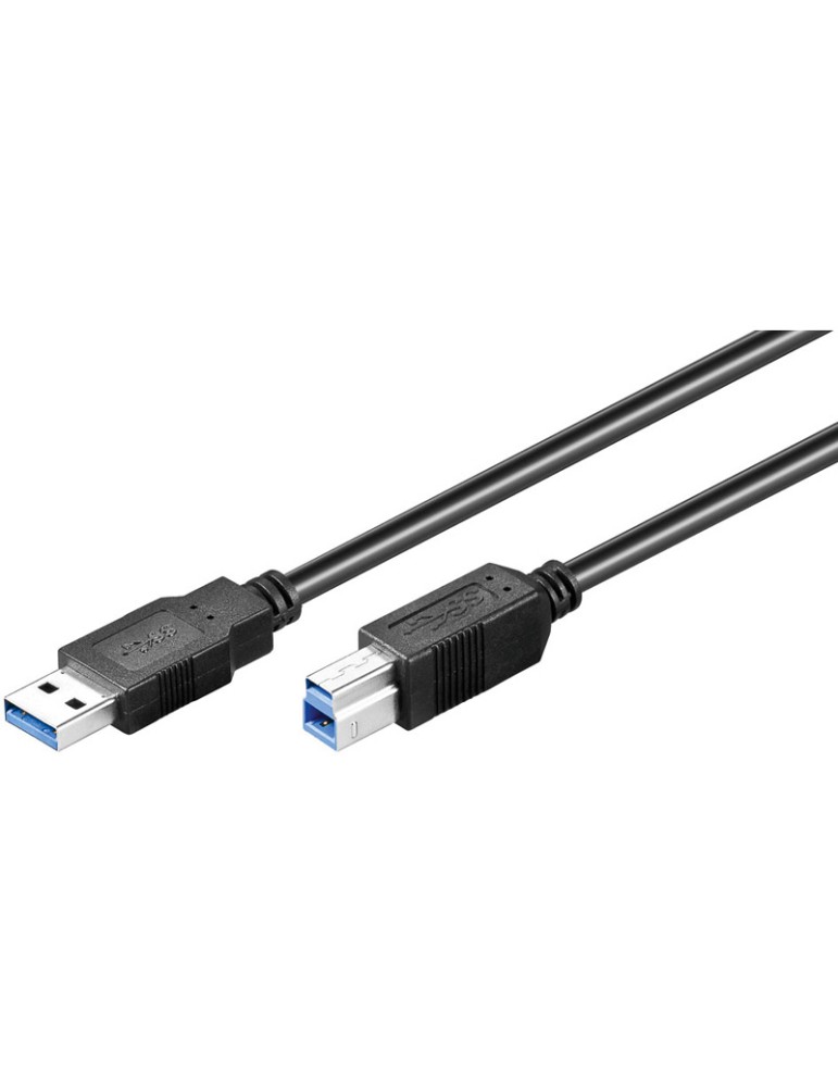 Goobay USB 3.0 SuperSpeed Kabel 5m, USB 3.0-Stecker (Typ A)  USB 3.0-Stecker (Typ B)