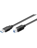Goobay USB 3.0 SuperSpeed Kabel 5m, USB 3.0-Stecker (Typ A)  USB 3.0-Stecker (Typ B)