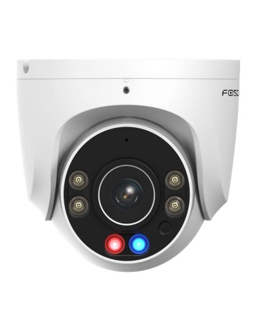 Foscam W5EP Überwachungskamera Weiß 5MP (3072x1728), PoE, Integrierte Scheinwerfer, Rot-blaue Warnlichter und Sirene