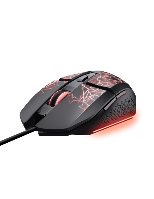 Trust Gaming GXT113 FELOX LED Gaming Maus Mehrfarbige beleuchtete Gaming-Maus mit programmierbaren Tasten