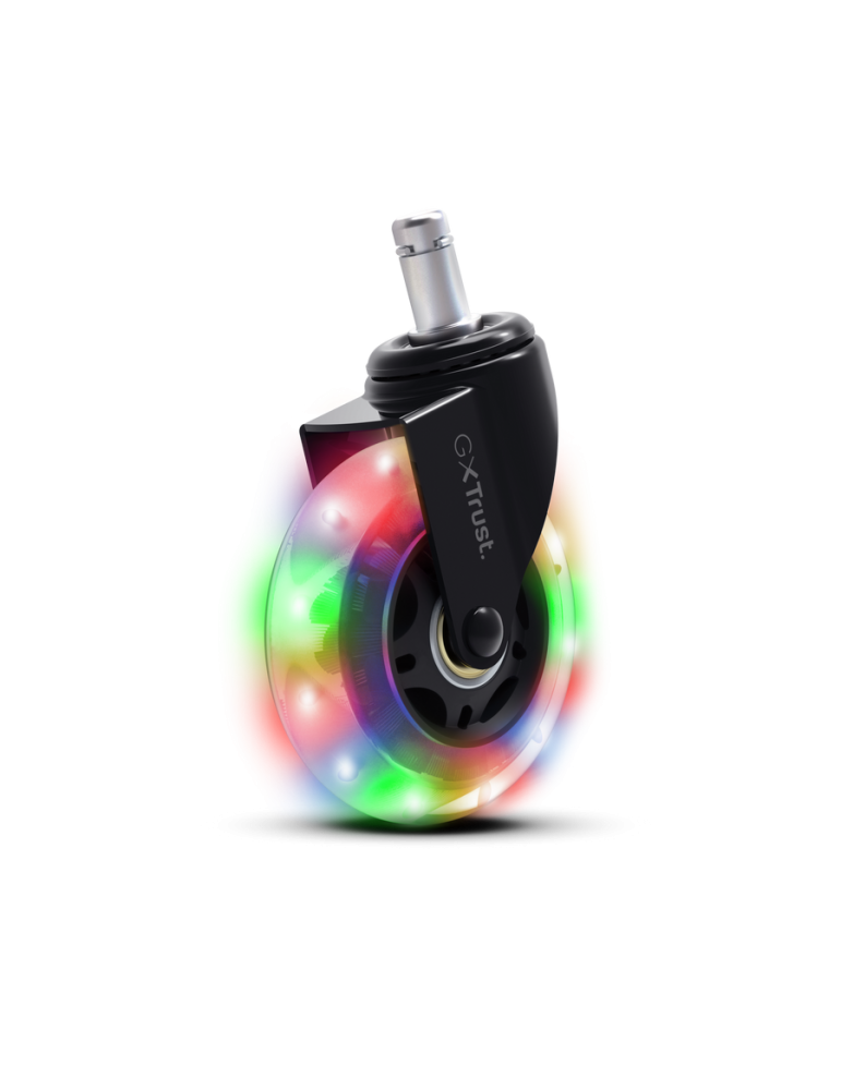 Trust Gaming GXT701 LED Gel-Stuhlrollen Gel-Stuhlrollten für ein sanftes und leises Rollen