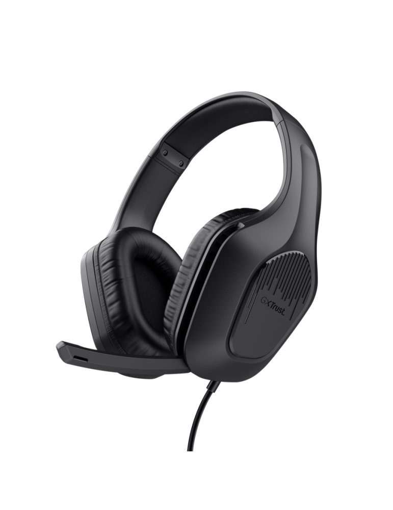 Trust Gaming GXT415 ZIROX Headset schwarz federleichtes. ohrumschließendes Gaming-Headset, für PC und Konsolen, schwarz