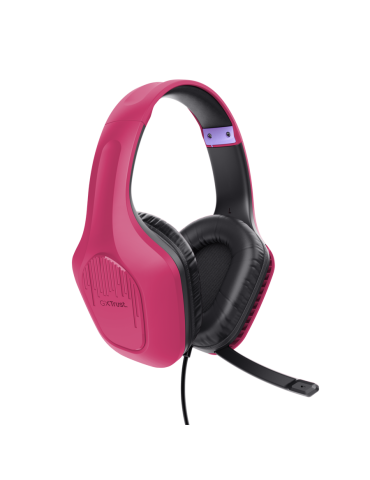Trust Gaming GXT415P ZIROX Headset pink federleichtes. ohrumschließendes Gaming-Headset, für PC und Konsolen, pink