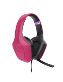 Trust Gaming GXT415P ZIROX Headset pink federleichtes. ohrumschließendes Gaming-Headset, für PC und Konsolen, pink