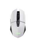 Trust Gaming GXT110W FELOX Wireless Gaming Maus weiß Kabellose aufladbare Gaming-Maus mit mehrfarbiger LED-Beleuchtung
