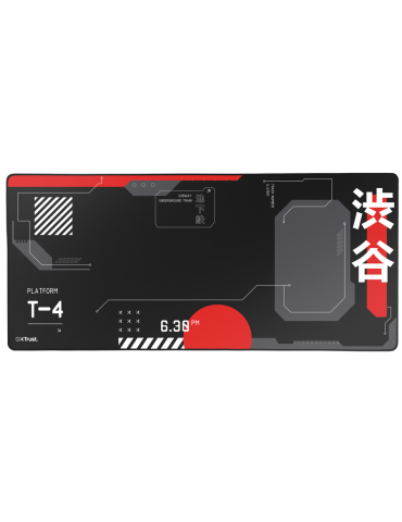 Trust Gaming GXT759 XXL rot/schwarz XXL Gaming-Mauspad mit vernähtem Rand für bequemes und stabiles Gaming