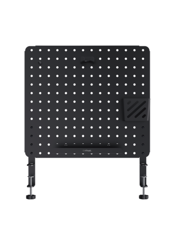 Trust Gaming GXT724 VESTO Lochbrett Lochbrett aus Metall für einen aufgeräumten Schreibtisch sorgt für saubere und organisierte 