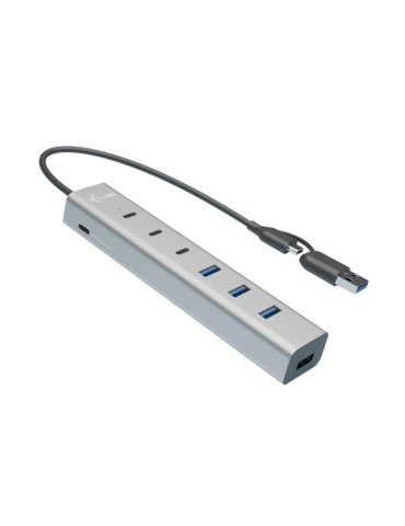 i-tec USB-C/USB-A Charging Metal HUB 7 Port (3x USB-C, 4x USB-A)