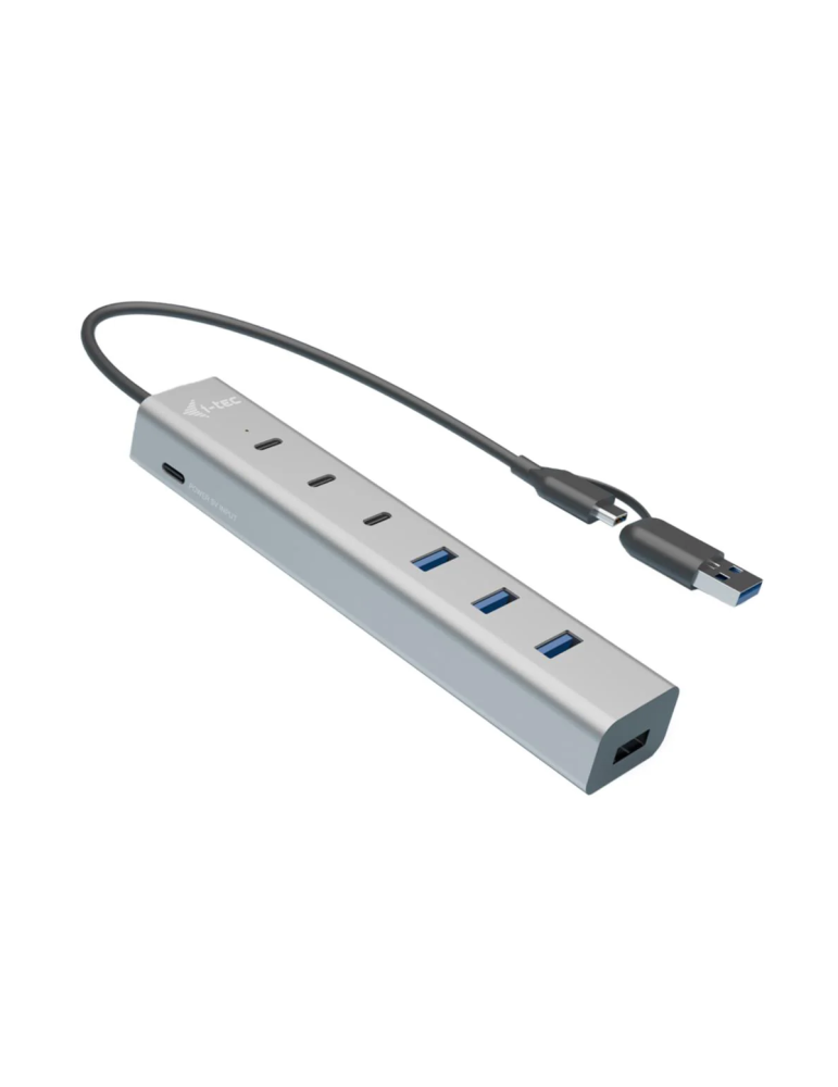 i-tec USB-C/USB-A Charging Metal HUB 7 Port (3x USB-C, 4x USB-A)