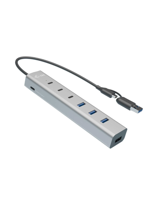 i-tec USB-C/USB-A Charging Metal HUB 7 Port (3x USB-C, 4x USB-A)