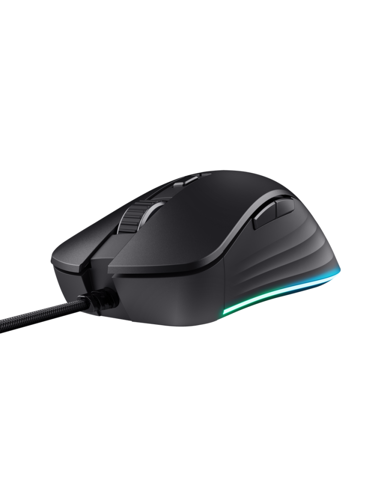 Trust Gaming GXT924 YBAR+ Gaming Maus schwarz Hochleistungsfähige Gaming-Maus mit 25K DPI-Sensor und voller RGB LED-Beleuchtung,