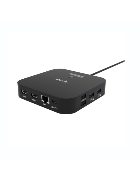 i-tec USB-C Dual HDMI Docking Station, Power Delivery 100W