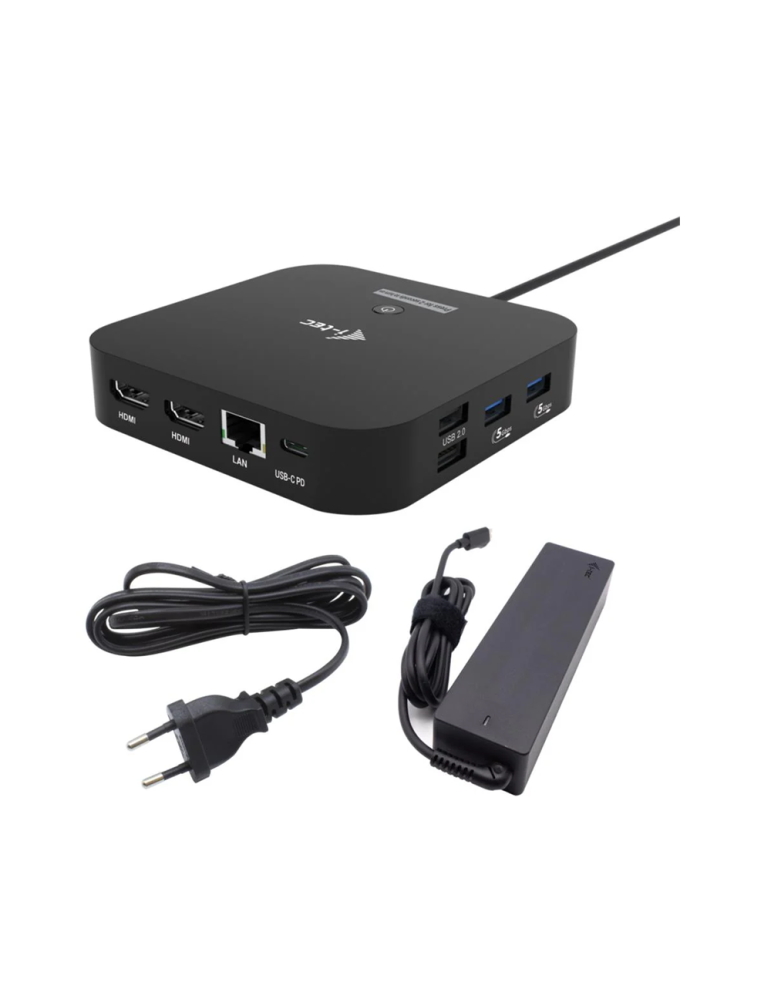 i-tec USB-C Dual HDMI Docking Station mit Power Delivery 100W, i-tec Universal Charger 100W