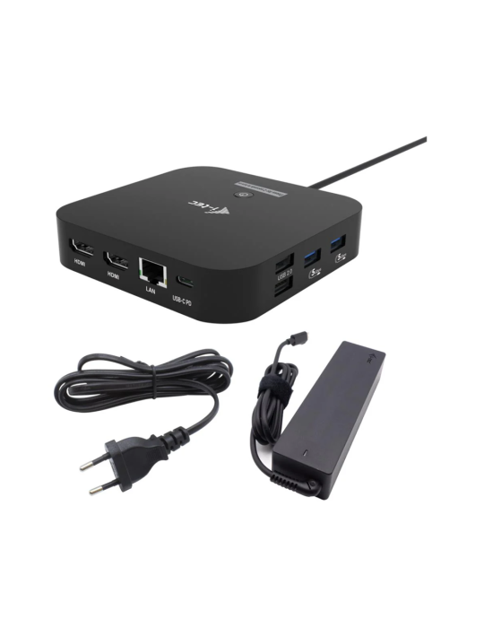 i-tec USB-C Dual HDMI Docking Station mit Power Delivery 100W, i-tec Universal Charger 100W
