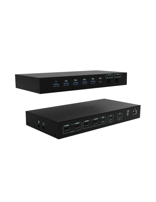 i-tec USB-C KVM Docking station for 3 Hosts, Dual Display, Power Delivery 1x 92W/2x 65W