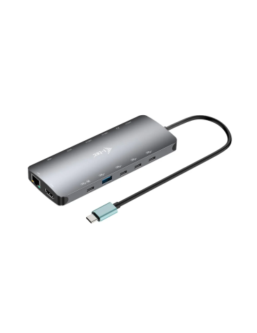 i-tec USB-C Metal Nano 3x Display Dock, 2x HDMI 1x USB-C video, PD 140W