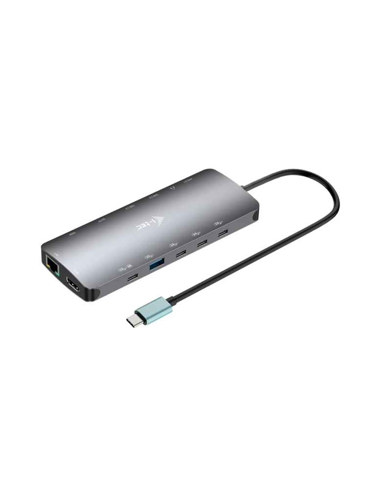 i-tec USB-C Metal Nano 3x Display Dock, 2x HDMI 1x USB-C video, PD 140W