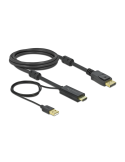 Delock HDMI zu DisplayPort Kabel 4K 30 Hz 2m