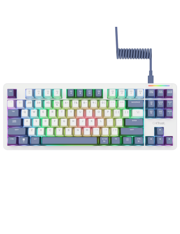 Trust Gaming GXT872 XYRA TKL Gaming Tastatur Hot-Swap-fähige mechanische TKL-Gaming-Tastatur mit Pads für ultimative Individuali