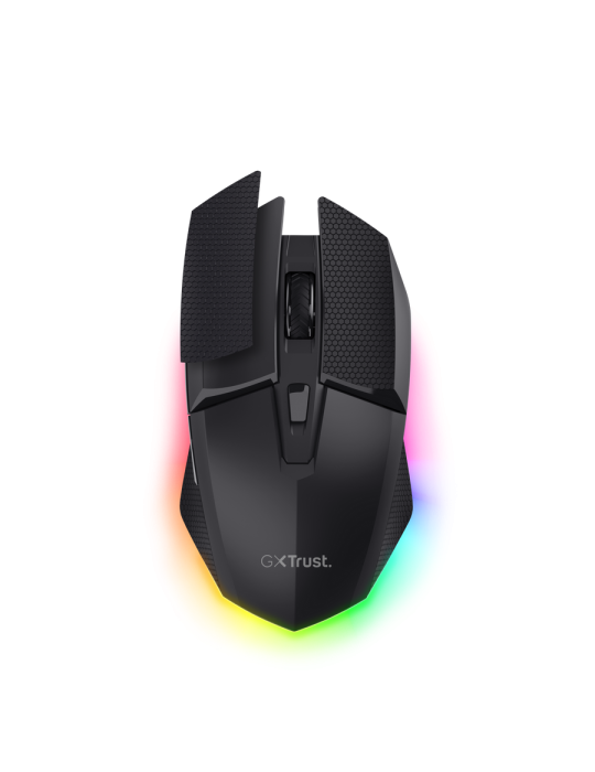 Trust Gaming GXT122 FELOX+ Dual Wireless Gaming Maus Kabellose beleuchtete Gaming-Maus mit 12.000 DPI für präzise Steuerung und 