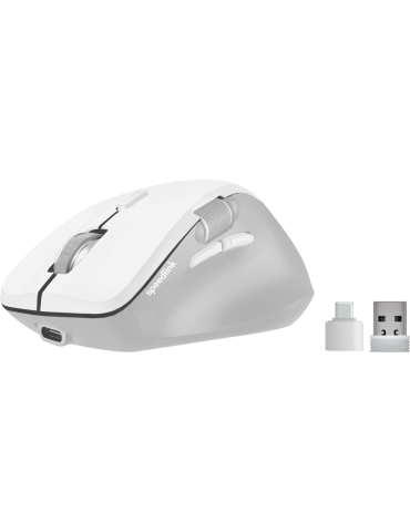 Speedlink LIBERA Wiederaufladbare Maus, kabellos Bluetooth, leise, weiß