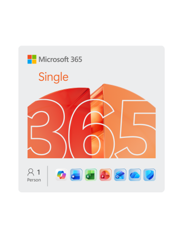 Microsoft 365 Single [1 Benutzer / 1 Jahr / 1 TB OneDrive]