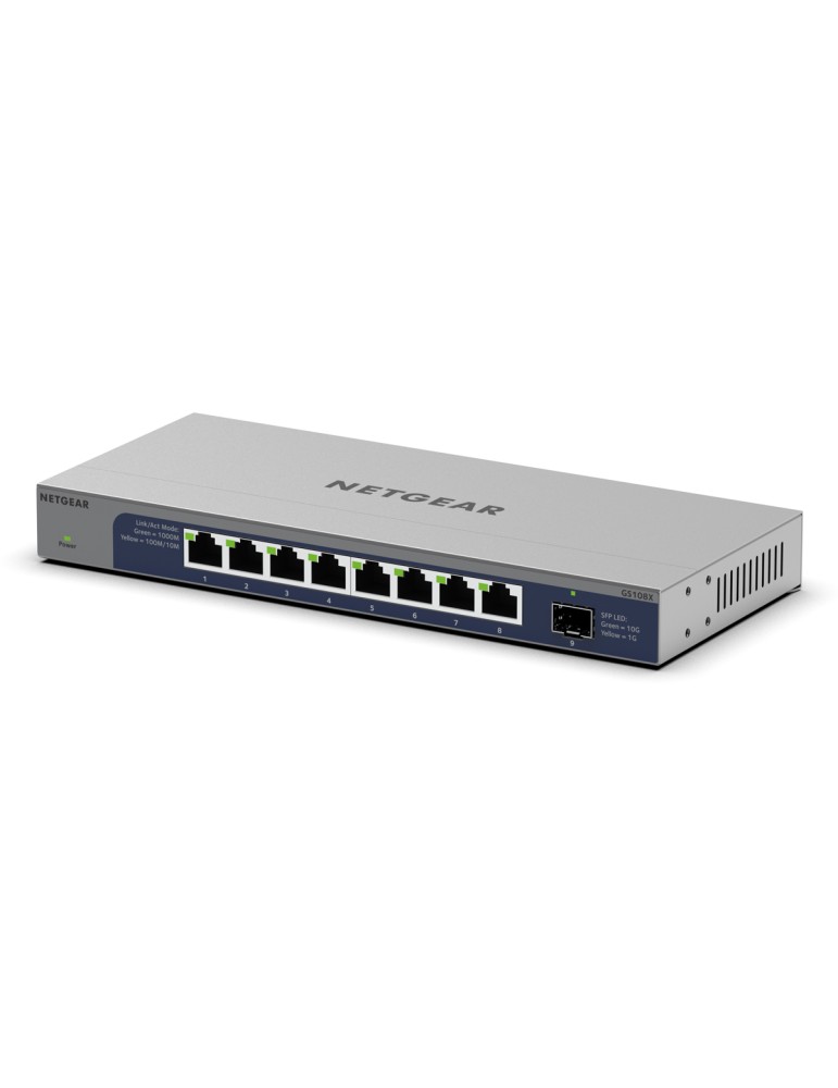 NETGEAR GS108X Unmanaged Switch 8x 1G Ethernet, 1x 10G SFP+