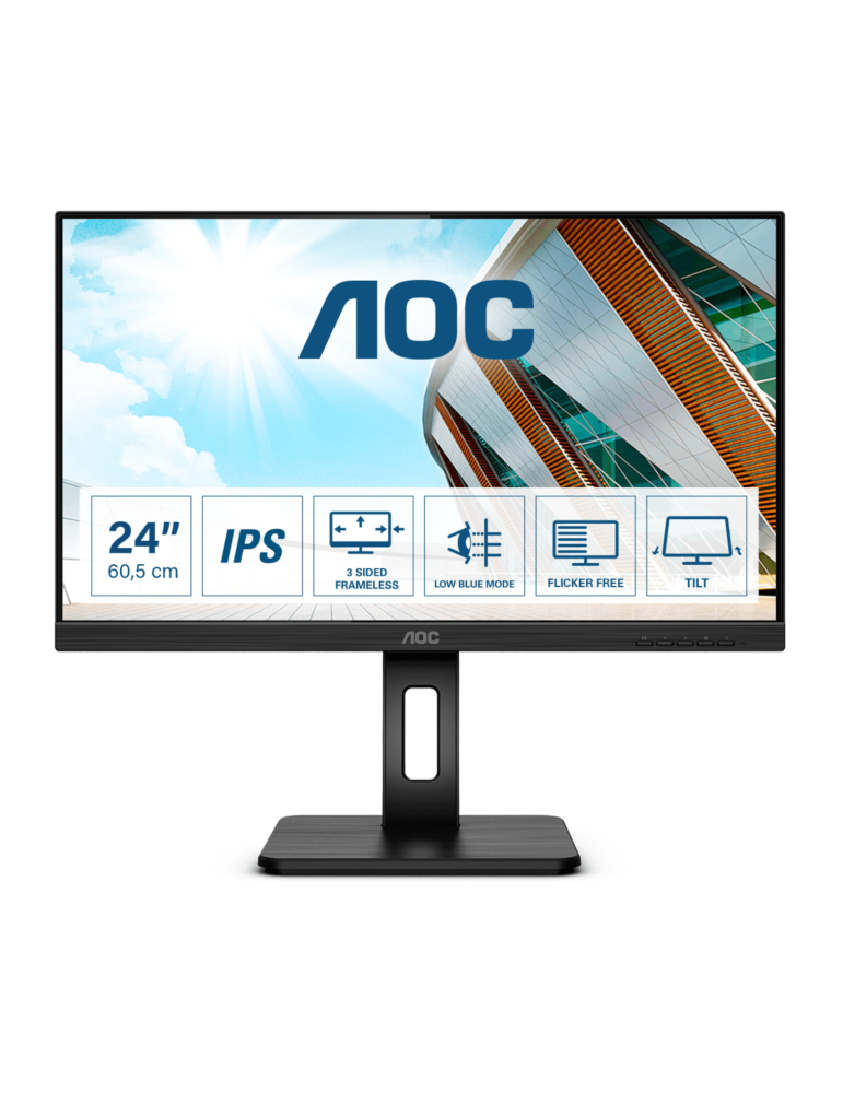 AOC Q24P2Q Office Monitor - IPS, QHD, Höhenverstellung