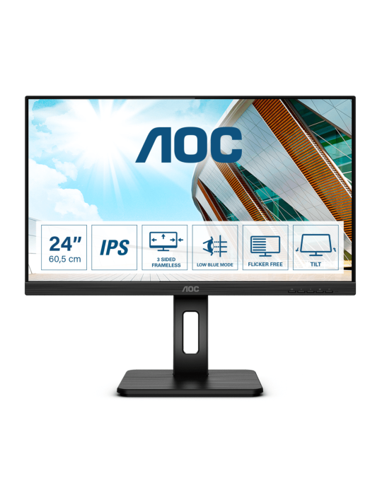 AOC Q24P2Q Office Monitor - IPS, QHD, Höhenverstellung